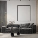 Mockup,Poster,Frame,On,The,Wall,Of,Living,Room.,Luxurious